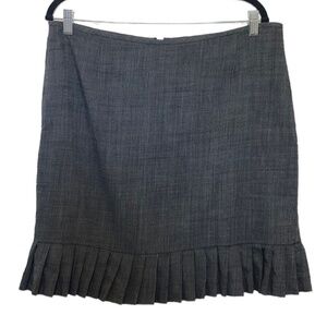 TAHARI Skirt Women's Size 16 Petite Black Gray 100% Wool